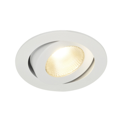 SLV LED Deckeneinbaustrahler CONTONE® rund weiß 13W schwenkbar dim-to-warm