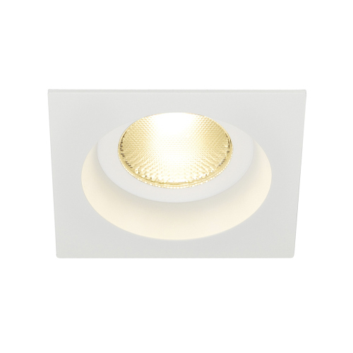 SLV CONTONE Downlight, eckig, weiss, 13W LED, warmweiss, IP44