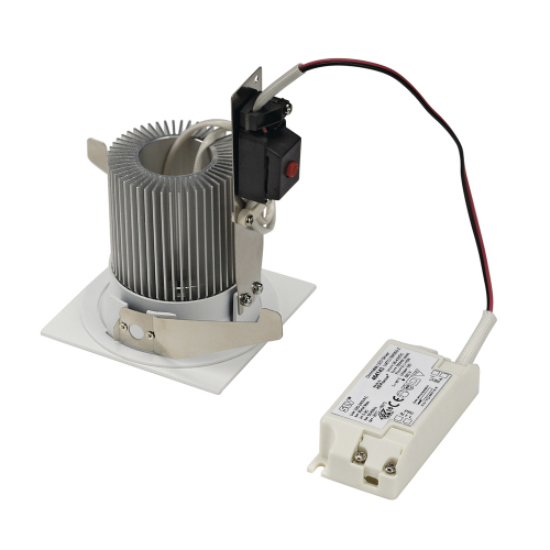 SLV CONTONE Downlight, eckig, weiss, 13W LED, warmweiss, IP44
