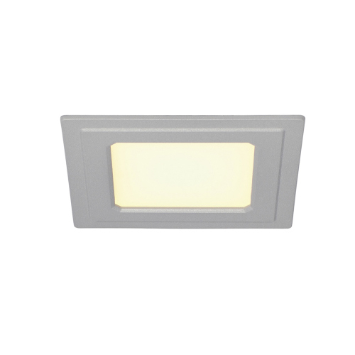 SLV SENSER LED EINBAU PANEL, eckig, silbergrau, 6W, 3000K