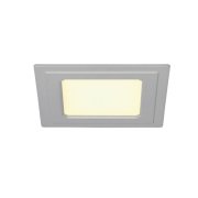SENSER LED EINBAU PANEL, eckig, silbergrau, 6W, 3000K