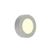 SENSER LED AUFBAU PANEL, rund, silbergrau, 6W, 3000K