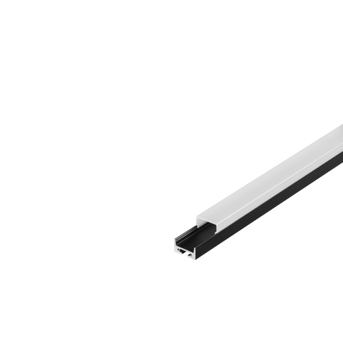 SLV GLENOS Profiprofil 2020-100 , schwarz,1m, mit weisser Abdeckung