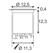ROCCI, Bodeneinbauleuchte, rund, Edelstahl 316, LED
