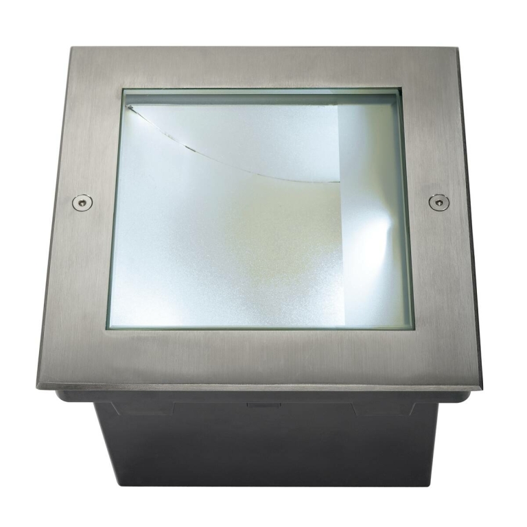 SLV DASAR® 255 LED SQUARE Bodeneinbauleuchte 4000K IP67 31W asymmetrisch edelstahl 316