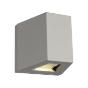 OUT-BEAM Outdoor LED-Wandleuchte silbergrau IP44 3000K Beam up/Flood down
