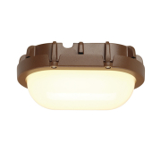 TERANG Wand-und Deckenleuchte, oval, rostfarben, 8W LED, 3000K