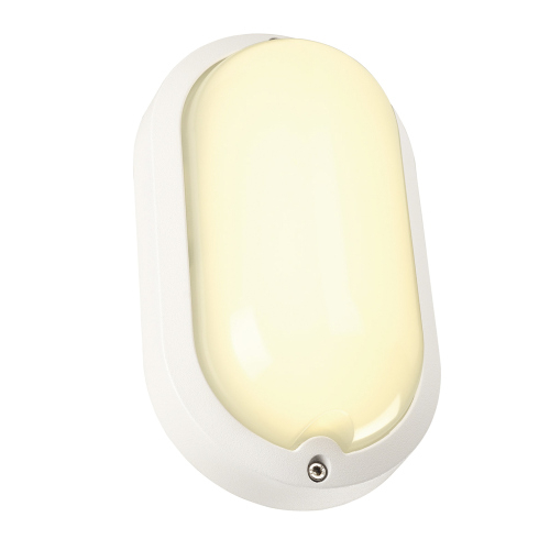 SLV TERANG 200 Outdoor Wand- & Deckenleuchte LED weiß IP44 oval 3000K 11W