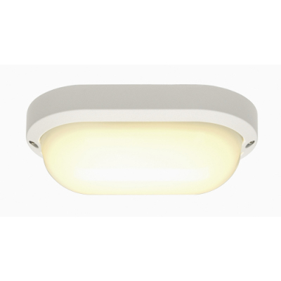 SLV TERANG 200 Outdoor Wand- & Deckenleuchte LED weiß IP44 oval 3000K 11W