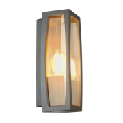 MERIDIAN BOX Outdoor Wandleuchte IP54 anthrazit E27 max. 25W