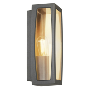 MERIDIAN BOX Outdoor Wandleuchte IP54 anthrazit E27 max. 25W