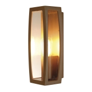 MERIDIAN BOX Outdoor Wandleuchte IP54 rostoptik E27 max. 25W