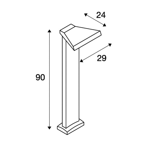 SLV TRAPECCO, Stehleuchte, anthrazit, LED