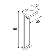 TRAPECCO, Stehleuchte, anthrazit, LED