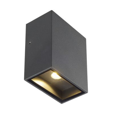 SLV QUAD 1 XL, Wandleuchte, eckig, anthrazit, LED, 1x3,2W, 3000K