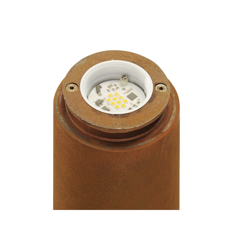 SLV RUSTY® 70 LED Wegeleuchte Gartenleuchte rund 3000K 70lm IP55 FeCSi-Stahl gerostet Höhe 70cm
