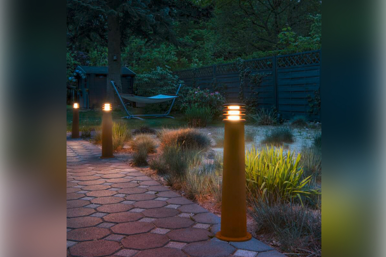 SLV RUSTY® 70 LED Wegeleuchte Gartenleuchte rund 3000K 70lm IP55 FeCSi-Stahl gerostet Höhe 70cm