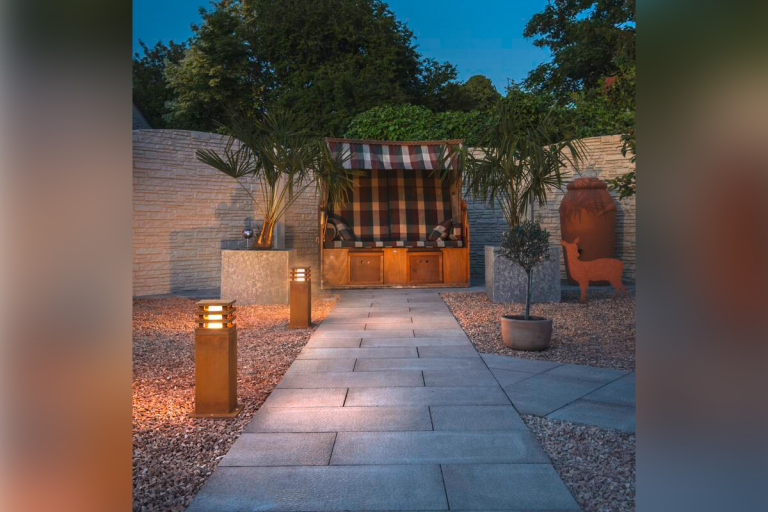 SLV RUSTY® SQUARE 70 LED Wegeleuchte Pollerleuchte 3000K 90lm IP55 FeCSi-Stahl gerostet Höhe 70cm