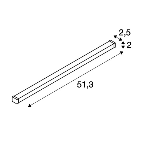 SLV LED-STRIP OUTDOOR, 24V, 50cm, 4000K (3000K LED)