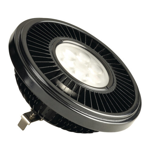 SLV LED AR111, schwarz, 19,5W, 30°, 2700K, d