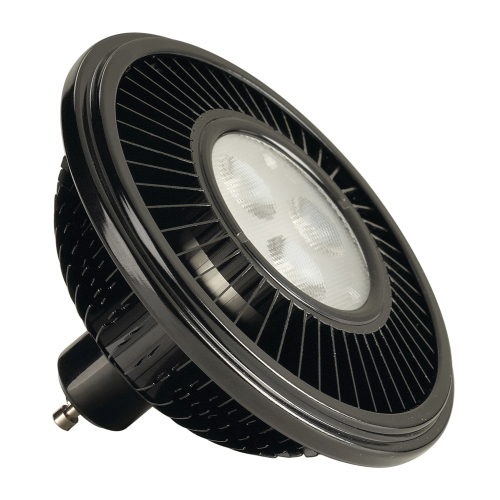 SLV LED ES111 schwarz, 15W, 30°, 2700K