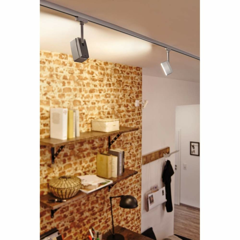 Paulmann URail LED Schienenspot Pedal 5W 395lm 2700K chrom matt (LED fest verbaut)