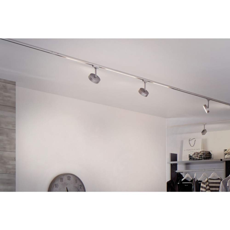 Paulmann URail LED Schienenspot Circle 5,3W 222lm 2700K chrom matt (LED fest verbaut)