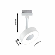 URail LED Schienenspot Circle 5,3W 308lm 2700K weiß (LED fest verbaut)