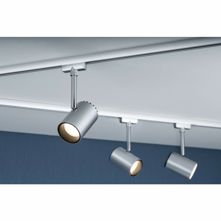 Paulmann URail LED Schienenspot Shine 5W 225lm 2700K chrom matt (LED fest verbaut)