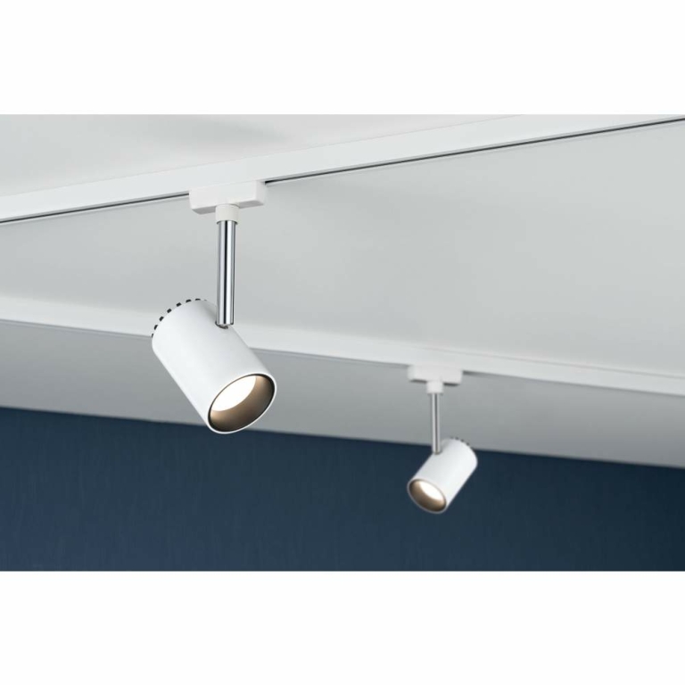 Paulmann URail LED Schienenspot Shine 4,9W 225lm 2700K dimmbar weiß (LED fest verbaut)