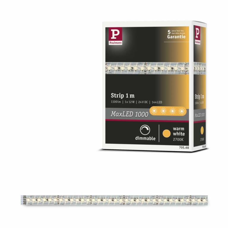 Paulmann 70777 75W LED | 2700K Unterschrank weiß Touch Ace eckig Panel 10x30cm Lampen1a