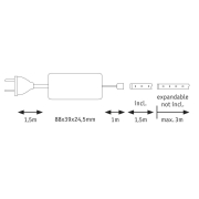 MaxLED 500 Basisset unbeschichtet 1,5m Warmweiß