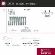 MaxLED 500 Basisset unbeschichtet 3m Warmweiß