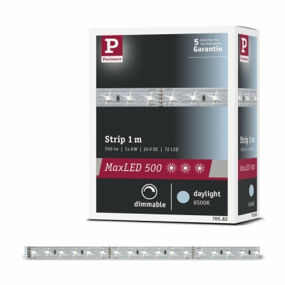 Paulmann MaxLED 500 Strip unbeschichtet 1m Tageslichtweiß