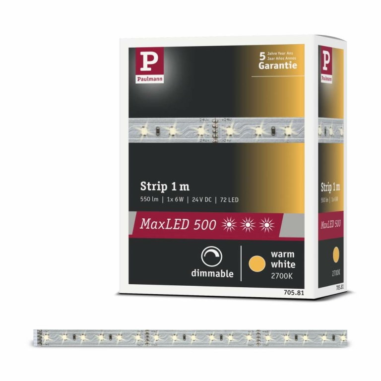 Paulmann 70777 LED Unterschrank Panel Ace weiß eckig 10x30cm 75W 2700K  Touch | Lampen1a