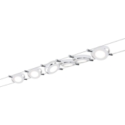 LED Seilsystem RoundMac Basisset 6x200lm 6x4W 2700K 230/12V Weiß matt