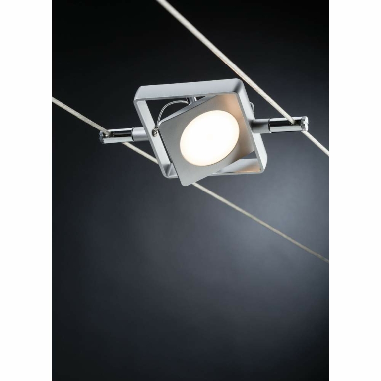 Paulmann LED Seilsystem MacLED Basisset 4x200lm 4x4W 2700K 230/12V Chrom matt