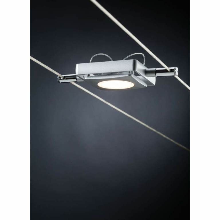 Paulmann LED Seilsystem MacLED Basisset 4x200lm 4x4W 2700K 230/12V Chrom matt