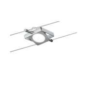 LED Seilsystem MacLED Basisset 5x200lm 5x4W 2700K 230/12V Chrom matt