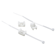 Befestigungsclips mit Kabelbinder, 100er Pack