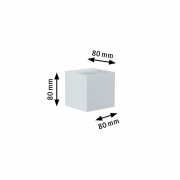 LED Außenwandleuchte Cybo Weiß Up & Down IP65 eckig 2700K 2x3,5W