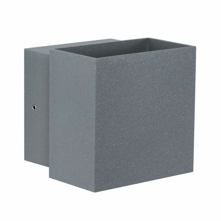 Paulmann LED Außenwandleuchte Cybo Grau Up & Down IP65 eckig 2700K 2x3,5W 10x10 cm