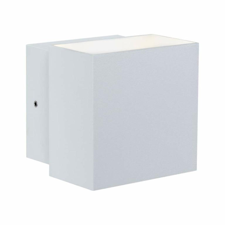 Paulmann LED Außenwandleuchte Cybo Weiß Up & Down IP65 eckig 2700K 2x3,5W 10x10 cm