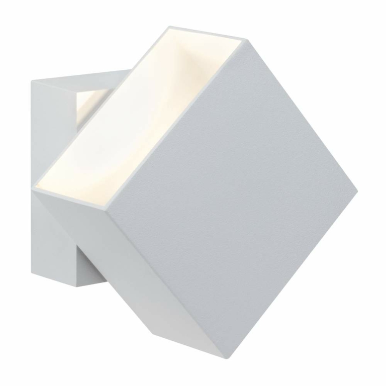 Paulmann LED Außenwandleuchte Cybo Weiß Up & Down IP65 eckig 2700K 2x3,5W 10x10 cm