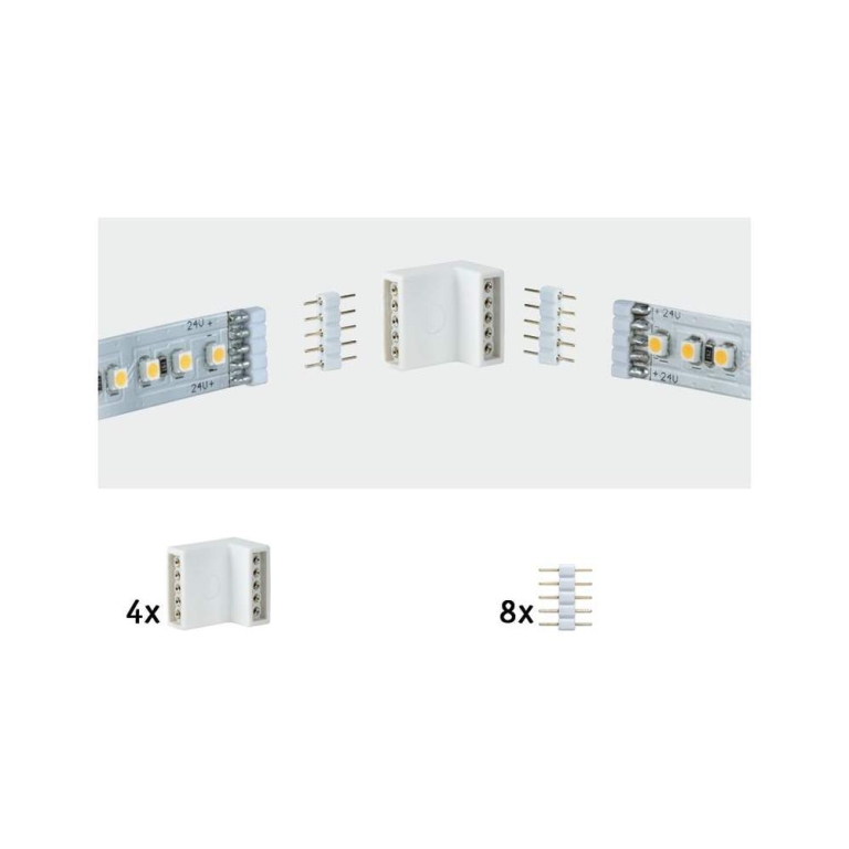 Paulmann MaxLED Eckverbinder Weiß 4er-Pack