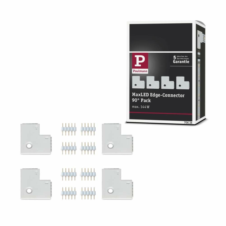 Paulmann MaxLED Eckverbinder 90° Weiß 4er-Pack