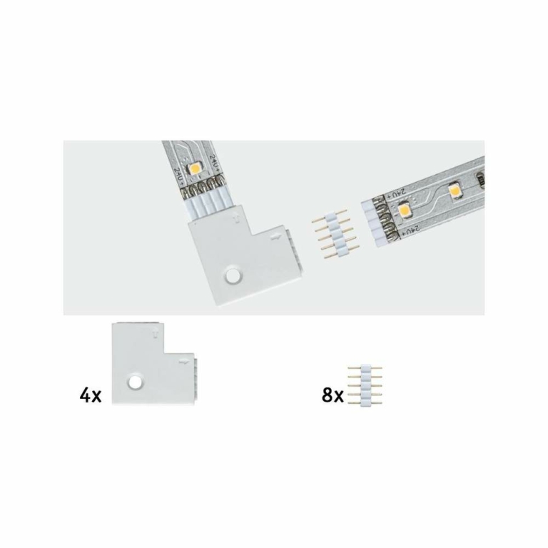 Paulmann MaxLED Eckverbinder 90° Weiß 4er-Pack