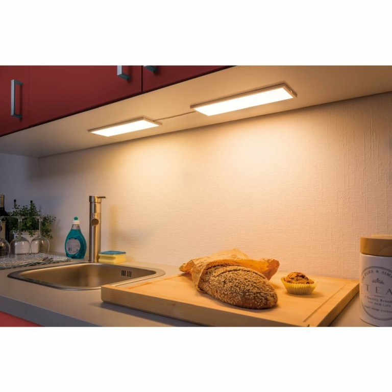 Paulmann LED Unterschrank Panel Ace weiß eckig Komplettset 10x30cm 7,5W 2700K Touch dimmbar