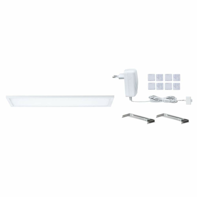 Paulmann LED Unterschrank Panel Ace weiß eckig Komplettset 10x30cm 7,5W 2700K Touch dimmbar