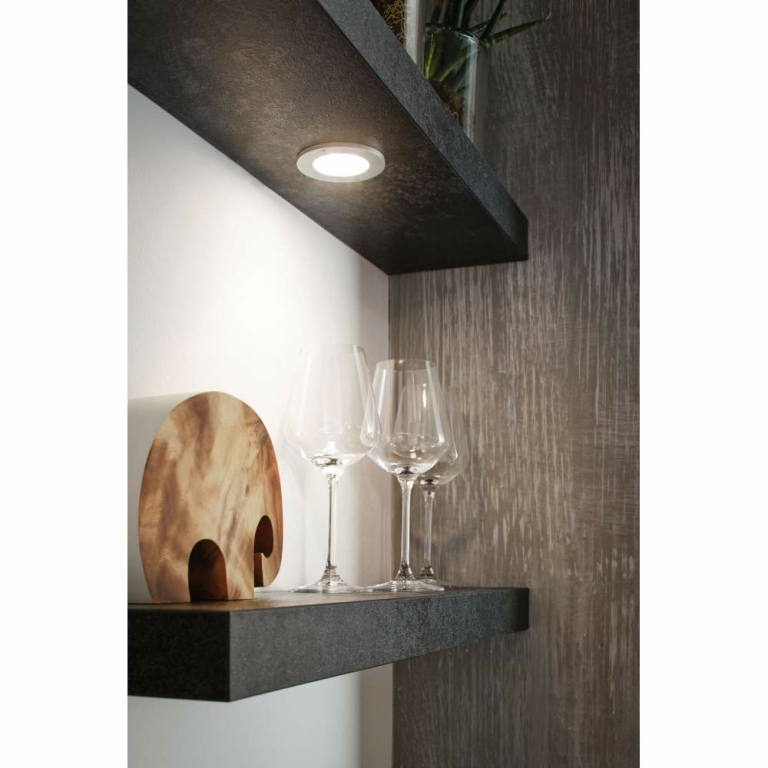 Paulmann LED Unterschrankleuchte Leaf Alu rund 3er-Set 12V inkl. Trafo